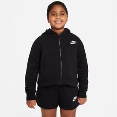 Nike bluzonas mergaitėms Sportswear Club Fleece sw774590.8490, juodas kaina ir informacija | Megztiniai, bluzonai, švarkai mergaitėms | pigu.lt