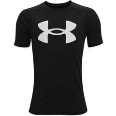 Marškinėliai vaikams Under Armour 1363283 001 sw785835.1903, juodi цена и информация | Рубашки для мальчиков | pigu.lt