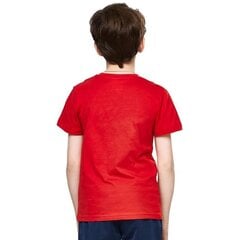 Marškinėliai berniukams Kappa Caspar Jr sw806051.8335, raudoni цена и информация | Рубашка для мальчиков | pigu.lt