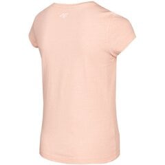 Marškinėliai mergaitėms 4F Jr sw806732.8293, rožiniai цена и информация | Футболка для девочек | pigu.lt