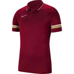 Nike marškinėliai vaikams Dri-fit Academy 21 Polo ss sw815232.1903, raudoni цена и информация | Футболка для девочек | pigu.lt