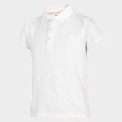 Marškinėliai mergaitėms 4F sw821345.8292, balti цена и информация | Рубашки для девочек | pigu.lt