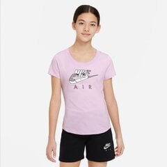 Nike marškinėliai mergaitėms Sportswear Tee Mascot Scoop sw844039.8493, rožiniai kaina ir informacija | Marškinėliai mergaitėms | pigu.lt