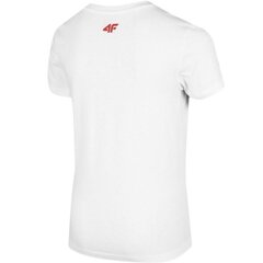 Marškinėliai berniukams 4F sw865343.6478, balti цена и информация | Рубашки для мальчиков | pigu.lt
