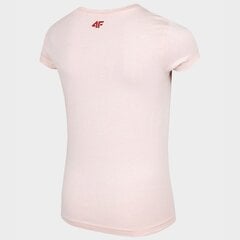 Marškinėliai mergaitėms 4F sw866179.8293, rožiniai цена и информация | Футболка для девочек | pigu.lt