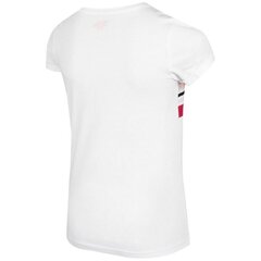 Marškinėliai mergaitėms 4F Jr sw869666.8367, balti kaina ir informacija | Marškinėliai mergaitėms | pigu.lt
