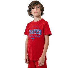 Marškinėliai berniukams 4F sw869669.8367, raudoni kaina ir informacija | Marškinėliai berniukams | pigu.lt