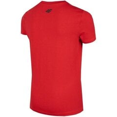 Marškinėliai berniukams 4F sw870271.8367, raudoni kaina ir informacija | Marškinėliai berniukams | pigu.lt