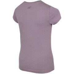 Marškinėliai mergaitėms 4F Jr Hjz22 Jtsd002 51s sw871404.8367, violetiniai цена и информация | Футболка для девочек | pigu.lt