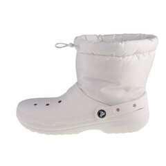 Aulinukai moterims Crocs Classic Lined Neo W 206630-143, balti kaina ir informacija | Aulinukai, ilgaauliai batai moterims | pigu.lt