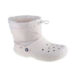 Aulinukai moterims Crocs Classic Lined Neo W 206630-143, balti kaina ir informacija | Aulinukai, ilgaauliai batai moterims | pigu.lt