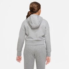 Nike džemperis mergaitėms Sportswear club SW881728.8491, pilkas kaina ir informacija | Megztiniai, bluzonai, švarkai mergaitėms | pigu.lt