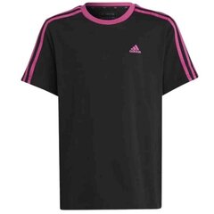 Marškinėliai mergaitėms Adidas 3 Stripes BF Jr sw974233.8484, juodi цена и информация | Рубашки для девочек | pigu.lt