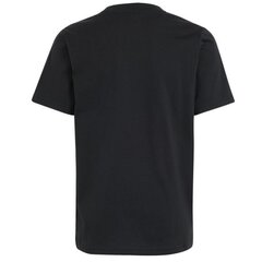 Marškinėliai vaikams Adidas Lin gt Tee Jr ib9138, juodi цена и информация | Рубашка для мальчиков | pigu.lt