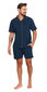 Pižama vyrams Doctor Nap Pmb 4261, mėlyna kaina ir informacija | Vyriški chalatai, pižamos | pigu.lt