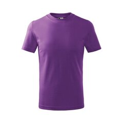 Marškinėliai vaikams Malfini Basic sw910900.8547, violetiniai kaina ir informacija | Marškinėliai berniukams | pigu.lt