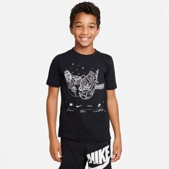 Nike marškinėliai berniukams Sportswear SW932591.8491, juodi цена и информация | Рубашки для мальчиков | pigu.lt