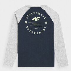 Marškinėliai vaikams 4F sw935774.8293, juodi цена и информация | Рубашка для мальчиков | pigu.lt