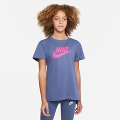 Nike marškinėliai mergaitėms Sportswear SW948989.8491, mėlyni kaina ir informacija | Marškinėliai mergaitėms | pigu.lt