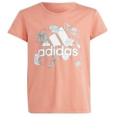 Adidas marškinėliai mergaitėms Sum tee SW949417.8484, rožiniai цена и информация | Футболка для девочек | pigu.lt