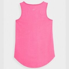 4F marškinėliai mergaitėms SW952857.8293, rožiniai kaina ir informacija | Marškinėliai mergaitėms | pigu.lt