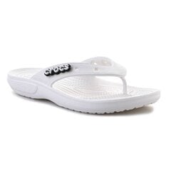 Šlepetės moterims Crocs Classic Flip W SW968513.8198, baltos цена и информация | Женские тапочки | pigu.lt