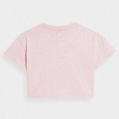 Marškinėliai mergaitėms 4F sw970059.8386, rožiniai kaina ir informacija | Marškinėliai mergaitėms | pigu.lt