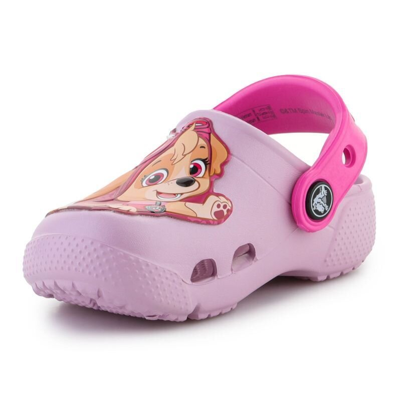 Šlepetės vaikams Crocs FL Paw Patrol Patch CG T SW9702508432, rožinės kaina ir informacija | Šlepetės, kambario avalynė vaikams | pigu.lt