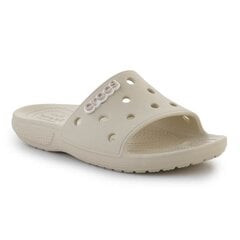 Šlepetės moterims Crocs Classic Slide Bone W 206121, baltos цена и информация | Женские тапочки | pigu.lt