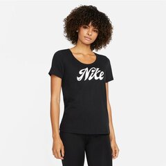 Marškinėliai moterims Nike DF Tee W FD2986 010, juodi kaina ir informacija | Marškinėliai moterims | pigu.lt