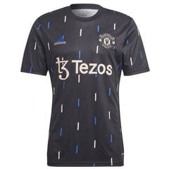 Adidas sportiniai marškinėliai vyrams Manchester United Pre-Match JSY SW972899.1900, pilki цена и информация | Мужские термобрюки, темно-синие, SMA61007 | pigu.lt