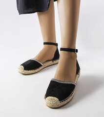 Espadrilės moterims Licia GRM23147.2677, juodos kaina ir informacija | Bateliai moterims | pigu.lt