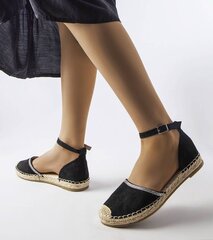 Espadrilės moterims Licia GRM23147.2677, juodos kaina ir informacija | Bateliai moterims  | pigu.lt