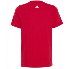 Adidas marškinėliai berniukams Linear tee SW974244.8293, raudoni kaina ir informacija | Marškinėliai berniukams | pigu.lt