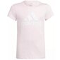 Adidas marškinėliai mergaitėms Big logo tee IC6123 SW974085.8484, rožiniai цена и информация | Marškinėliai mergaitėms | pigu.lt