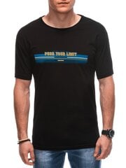Marškinėliai vyrams Edoti AMD122055.1899, juodi цена и информация | Мужские футболки | pigu.lt