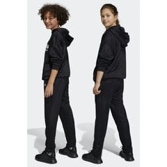 Adidas sportinės kelnės vaikams FT HR6399 SW974240.8331, juodos цена и информация | Брюки для девочки, бирюзовые | pigu.lt
