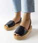 Espadrilės moterims Sadbera GRM23078.2683, juodos kaina ir informacija | Bateliai moterims  | pigu.lt