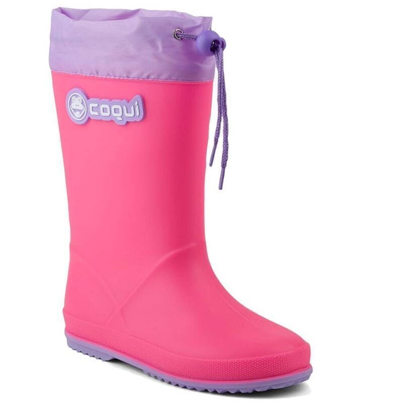 Guminiai batai vaikams Coqui Rainy Collar Jr 85091003602 SW9755272690, rožiniai kaina ir informacija | Guminiai batai vaikams | pigu.lt