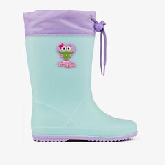 Guminiai batai vaikams Coqui Rainy Collar Jr SW9759962692, mėlyni цена и информация | Резиновые сапоги детские | pigu.lt