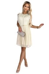 Suknelė moterims Numoco NLM2070.5314, smėlio spalvos цена и информация | Платья | pigu.lt