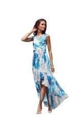 Suknelė moterims Roco Fashion LKK181138.1266, mėlyna/balta kaina ir informacija | Suknelės | pigu.lt