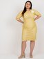 Suknelė moterims, geltona цена и информация | Suknelės | pigu.lt