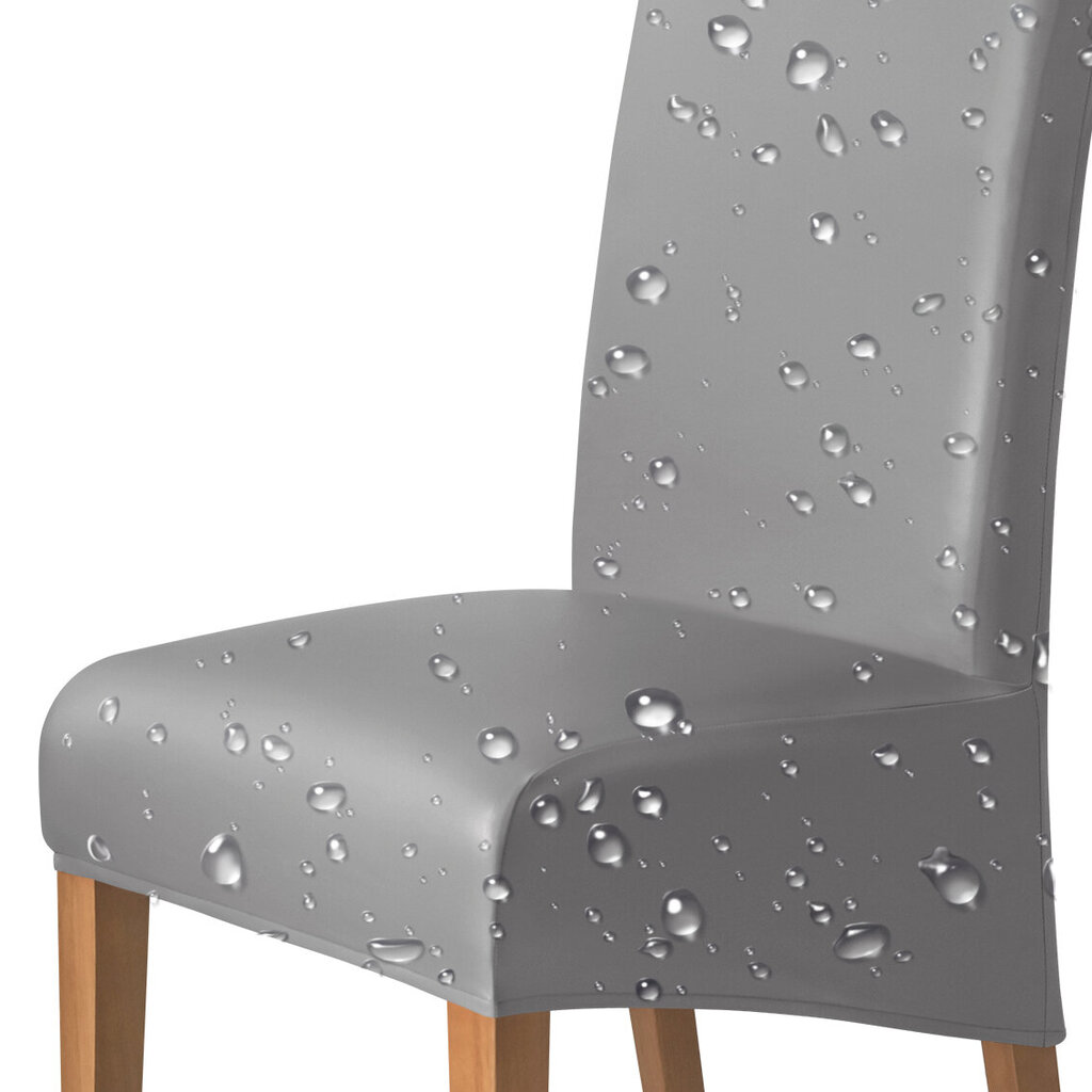 Kėdės užvalkalas, pilkas цена и информация | Baldų užvalkalai | pigu.lt