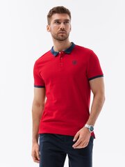 Polo marškinėliai vyrams Amd122213.1899, raudoni kaina ir informacija | Vyriški marškinėliai | pigu.lt