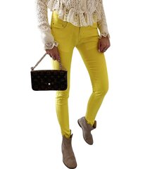 Kelnės moterims GRM20556.1898, geltonos цена и информация | Женские брюки  | pigu.lt