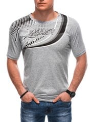 Marškinėliai vyrams Edoti AMD122243.1904, pilki цена и информация | Мужские футболки | pigu.lt