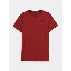 4F marškinėliai vyrams SW980380.1904, raudoni kaina ir informacija | Vyriški marškinėliai | pigu.lt