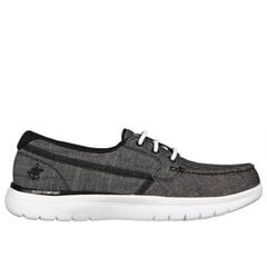 Laisvalaikio batai moterims Skechers On The Go Flex W 136453 BKW, juodi цена и информация | Спортивная обувь, кроссовки для женщин | pigu.lt