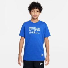 Nike marškinėliai berniukams Sportswear SW981098.8491, mėlyni kaina ir informacija | Marškinėliai berniukams | pigu.lt